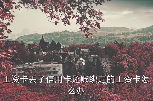 工資卡丟了信用卡還賬綁定的工資卡怎么辦