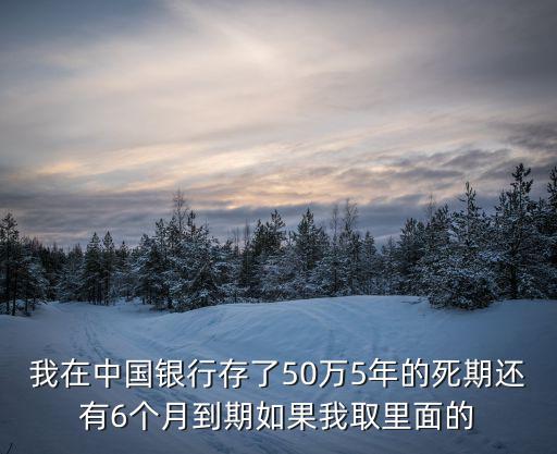 我在中國銀行存了50萬5年的死期還有6個(gè)月到期如果我取里面的