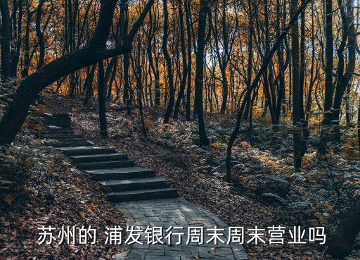  蘇州的 浦發(fā)銀行周末周末營業(yè)嗎