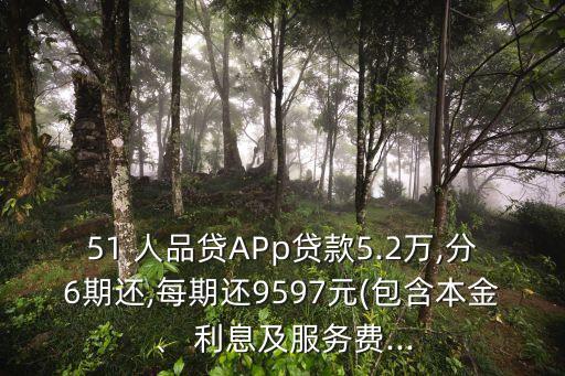 51人品貸一萬利息多少錢