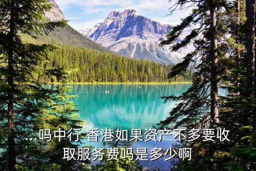 ...嗎中行 香港如果資產(chǎn)不多要收取服務(wù)費嗎是多少啊