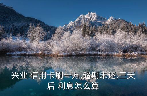 興業(yè) 信用卡刷一萬,超期未還,三天后 利息怎么算