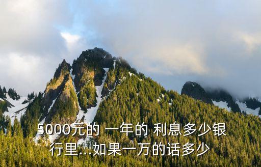 5000元存定期一年利息多少錢,每個月存5000定期一年