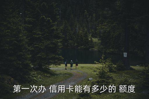 第一次辦 信用卡能有多少的 額度