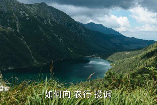 徐州農(nóng)行投訴電話是多少啊,山西省農(nóng)行投訴電話是多少