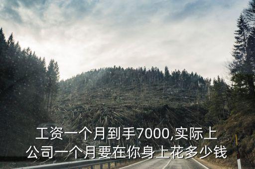  工資一個(gè)月到手7000,實(shí)際上 公司一個(gè)月要在你身上花多少錢