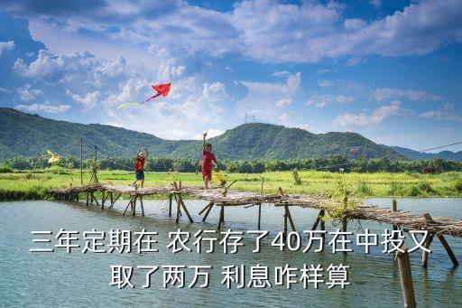 40萬(wàn)農(nóng)行利息是多少,農(nóng)行信用卡2萬(wàn)塊一個(gè)月利息