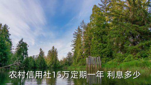 農(nóng)村信用社15萬定期一年 利息多少