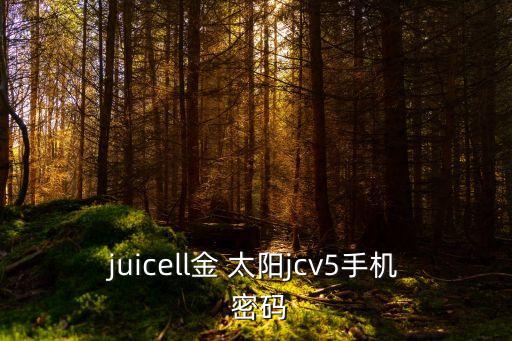 juicell金 太陽jcv5手機 密碼