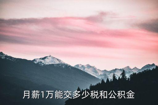 稅后到手1萬稅前多少,稅前工資9000稅后到手多少