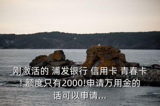 浦發(fā)大學(xué)生青春信用卡額度是多少錢,浦發(fā)信用卡校園青春卡額度