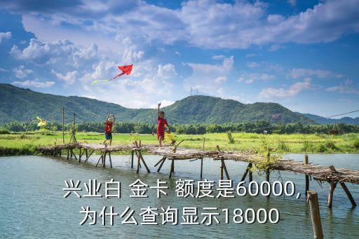  興業(yè)白 金卡 額度是60000,為什么查詢顯示18000