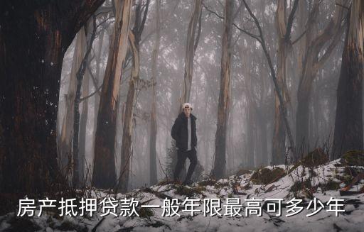 房產(chǎn)抵押貸款一般年限最高可多少年