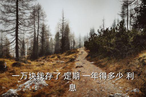 萬元定期一年利息多少,2023年一萬元定期一年利息多少