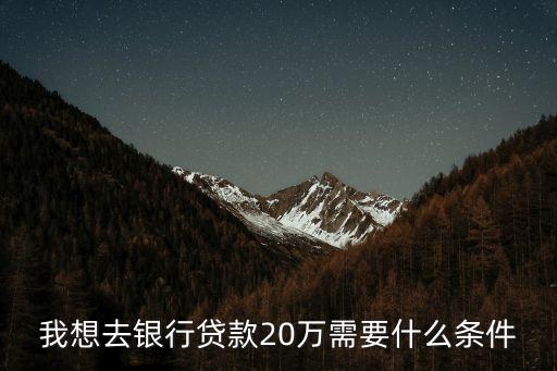 貸20萬需要什么手續(xù)費(fèi)多少錢,20萬貸20年利息多少錢