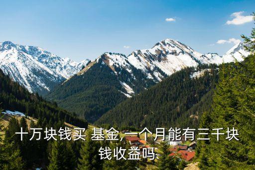 10萬買基金能漲多少