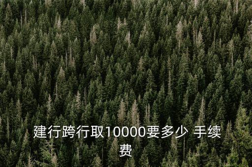 建行柜臺取現(xiàn)手續(xù)費是多少,建行銀行柜臺轉(zhuǎn)賬手續(xù)費