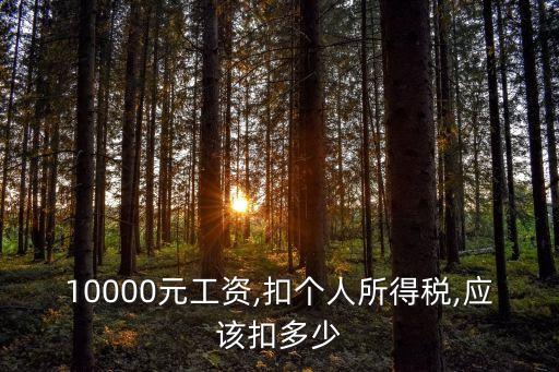 月薪一萬(wàn)元要扣多少稅,世界有多少人月薪超過(guò)一萬(wàn)元