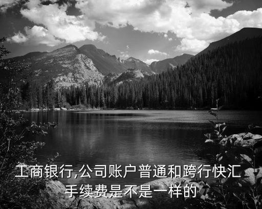 工行對公賬號企業(yè)轉(zhuǎn)賬手續(xù)費(fèi)多少錢