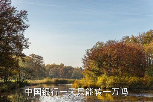 中國(guó)銀行一天只能轉(zhuǎn)一萬(wàn)嗎