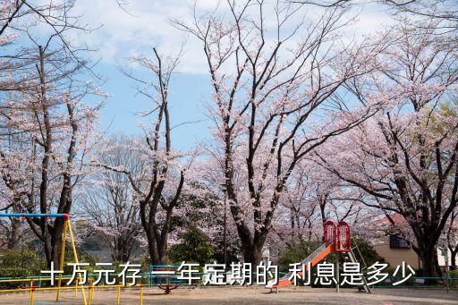 十萬元存 一年定期的 利息是多少