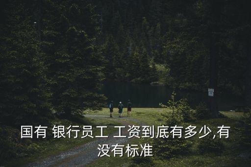 國有 銀行員工 工資到底有多少,有沒有標(biāo)準(zhǔn)