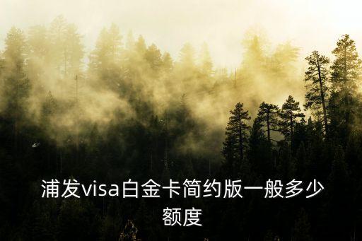 浦發(fā)信用卡一般下卡額度多少