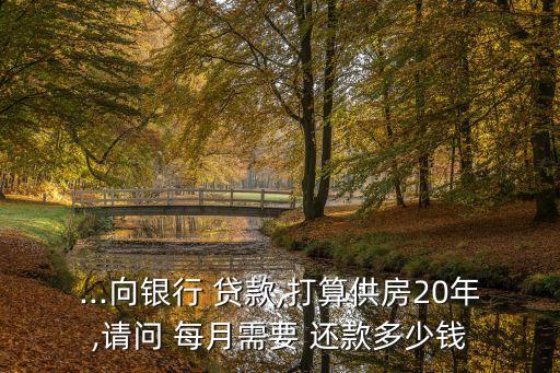 貸款70萬貸20年每月還款多少