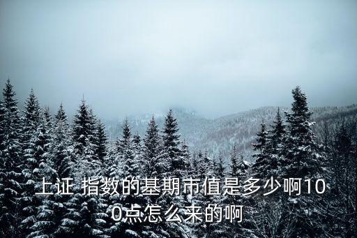  上證 指數(shù)的基期市值是多少啊100點怎么來的啊