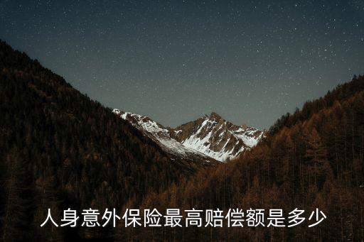 每年5000的人身意外險能賠多少