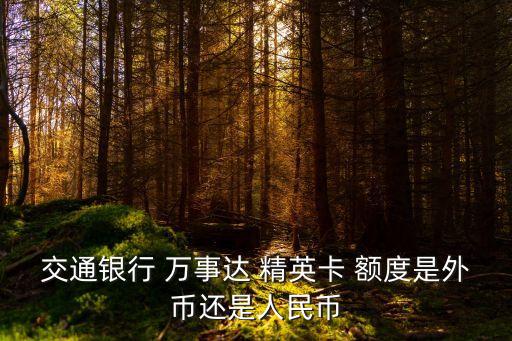 萬事達(dá)精英版多少額度,行卡萬事達(dá)白金信用卡(精英版)額度