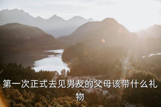 第一次正式去見(jiàn)男友的父母該帶什么禮物