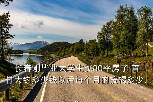  長春剛畢業(yè)大學生買80平房子 首付大約多少錢以后每個月的按揭多少...