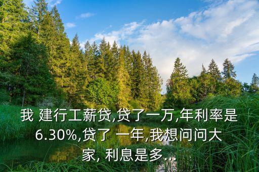 建行貸一年利息多少錢,建行快貸100000一年利息多少