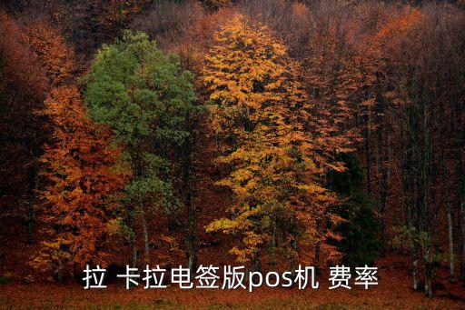 拉卡拉收款寶費率多少,華為錢包的拉卡拉收款費率多少