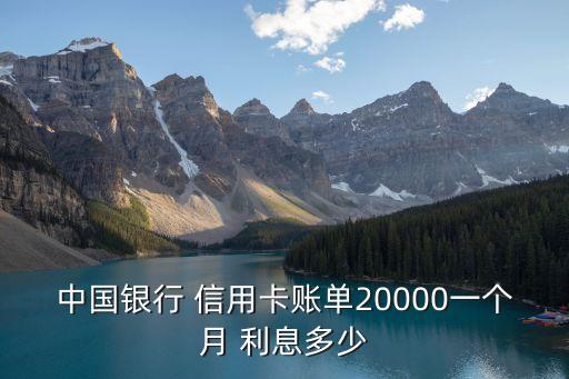 信用卡借兩萬的月利息是多少錢,借兩萬信用卡一年利息多少?
