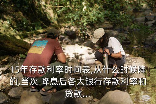 15年存款利率時間表,從什么時候降的,當(dāng)次 降息后各大銀行存款利率和貸款...