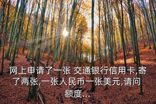 交通雙幣卡額度多少,交通young卡最高額度
