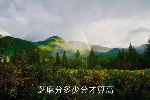  芝麻分多少分才算高