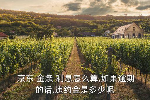  京東 金條 利息怎么算,如果逾期的話,違約金是多少呢