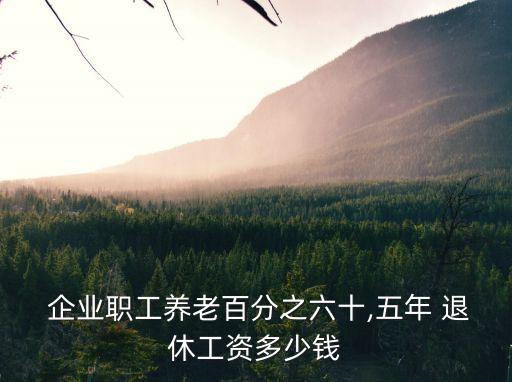  企業(yè)職工養(yǎng)老百分之六十,五年 退休工資多少錢(qián)