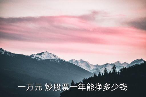 2.5萬炒股能賺多少,炒股萬2.5是什么意思