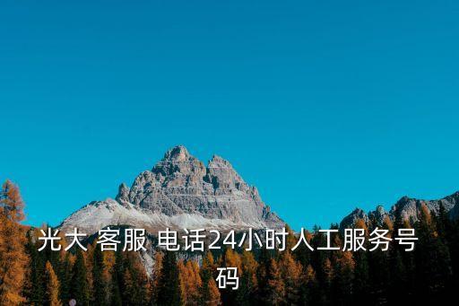 光大 客服 電話24小時(shí)人工服務(wù)號(hào)碼