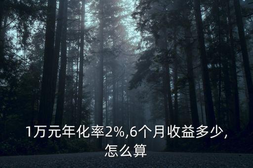 1萬(wàn)塊錢 2個(gè)點(diǎn)的利息 是多少