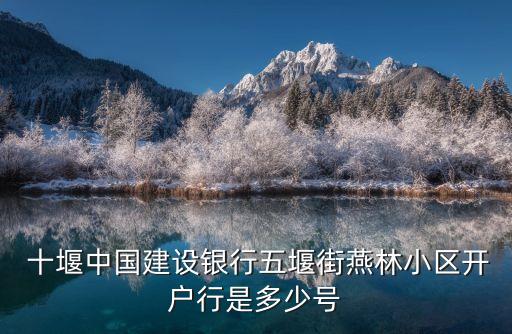  十堰中國建設(shè)銀行五堰街燕林小區(qū)開戶行是多少號