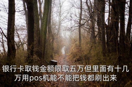 銀行卡取錢(qián)金額限取五萬(wàn)但里面有十幾萬(wàn)用pos機(jī)能不能把錢(qián)都刷出來(lái)