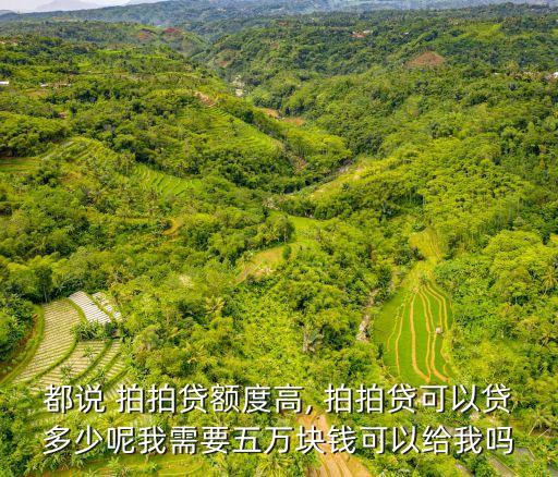 拍拍貸第一次能貸多少