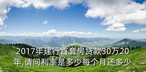 2017年個房利息是多少