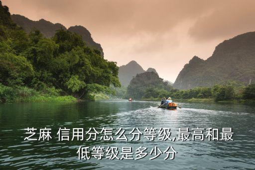  芝麻 信用分怎么分等級,最高和最低等級是多少分