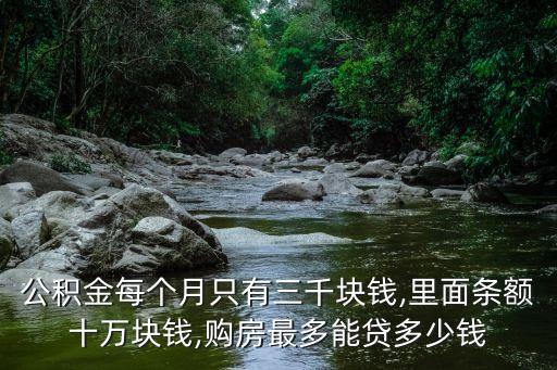 月入3000買房可貸多少